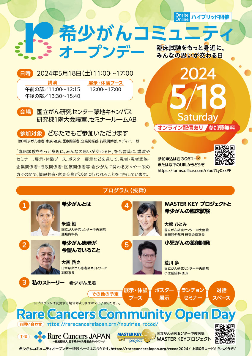 第5回 希少がん患者サミット - 日本希少がん患者会ネットワーク